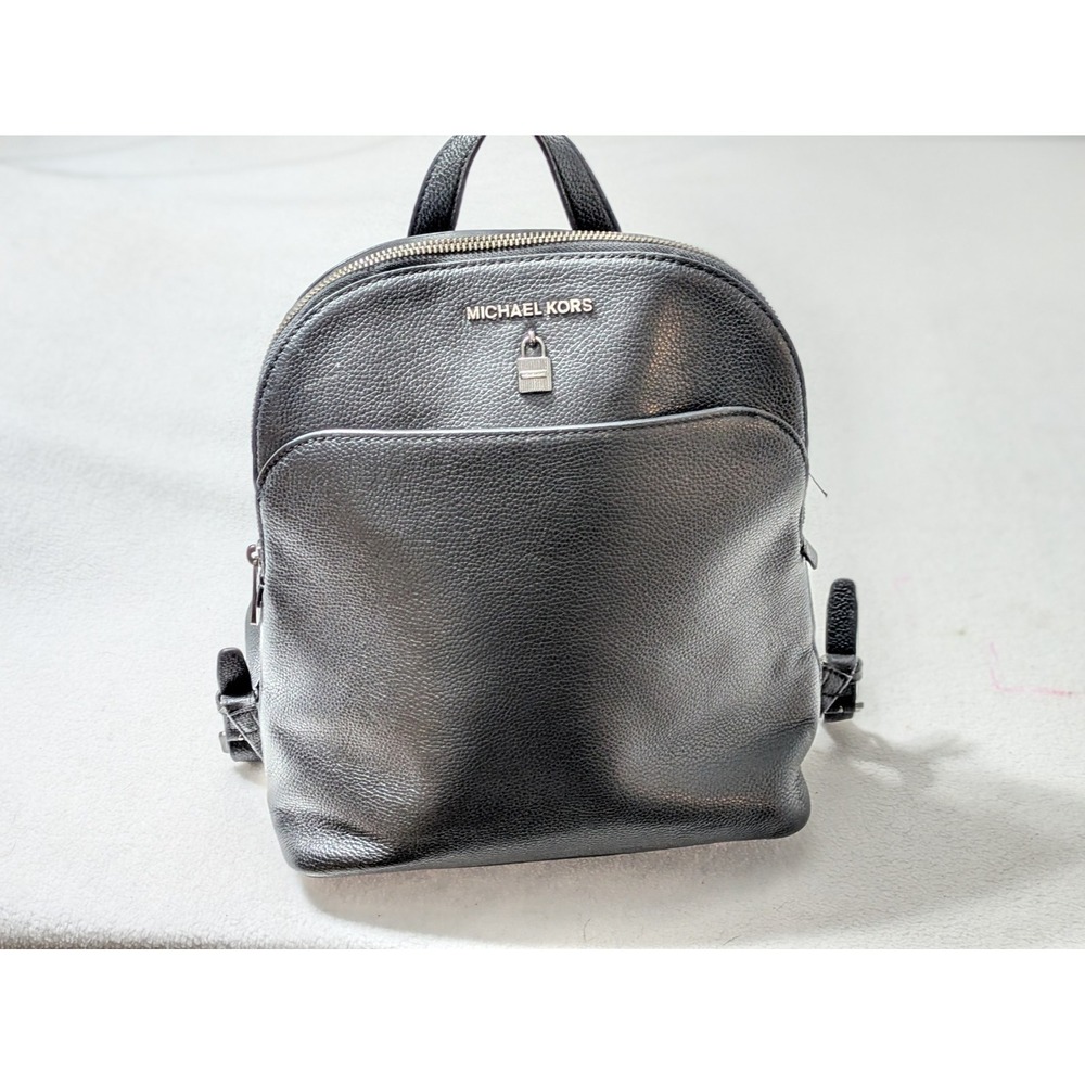 Michael Kors Adele Pebbled Leather Backpack Shoulder Bag - Picture 4 of 6